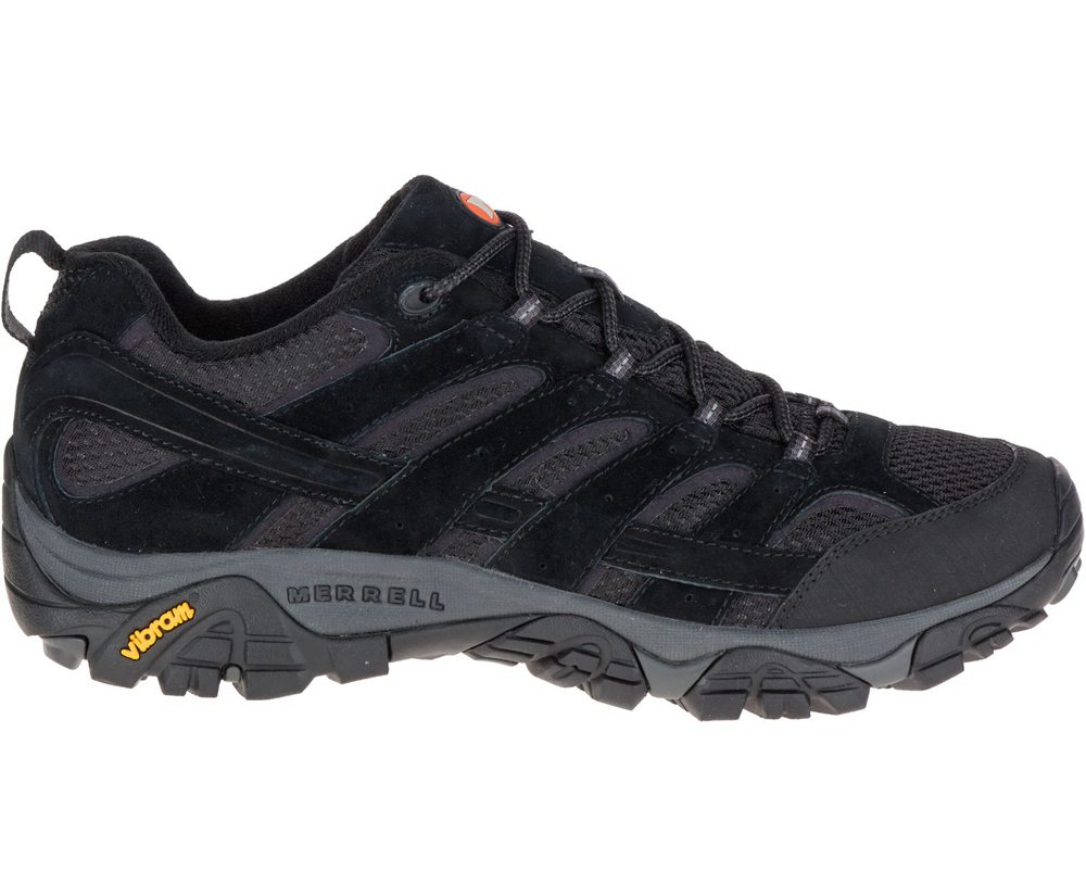 Merrell Hiking Shoes Black - Moab 2 Ventilator - Mens 04CIYUNDX